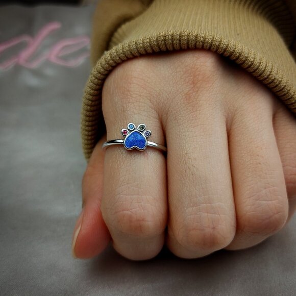 Puppy Paw Rainbow Ring - Picture 4 of 4